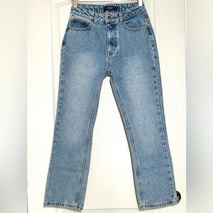 NWT Cavalli Class High Rise Cropped Straight Leg Jeans Sz 24 Y2K Retro Designer